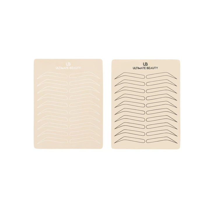 Ultimate Beauty Eyebrow PMU Practice Sheet — Double-Sided - Ultimate Tattoo SupplyUltimate Beauty Eyebrow PMU Practice Sheet — Double-Sided
