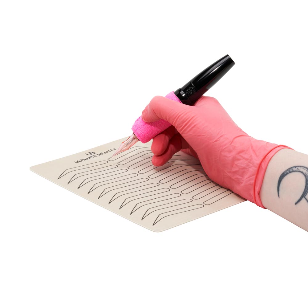 Ultimate Beauty Eyebrow PMU Practice Sheet — Double-Sided - Ultimate Tattoo Supply