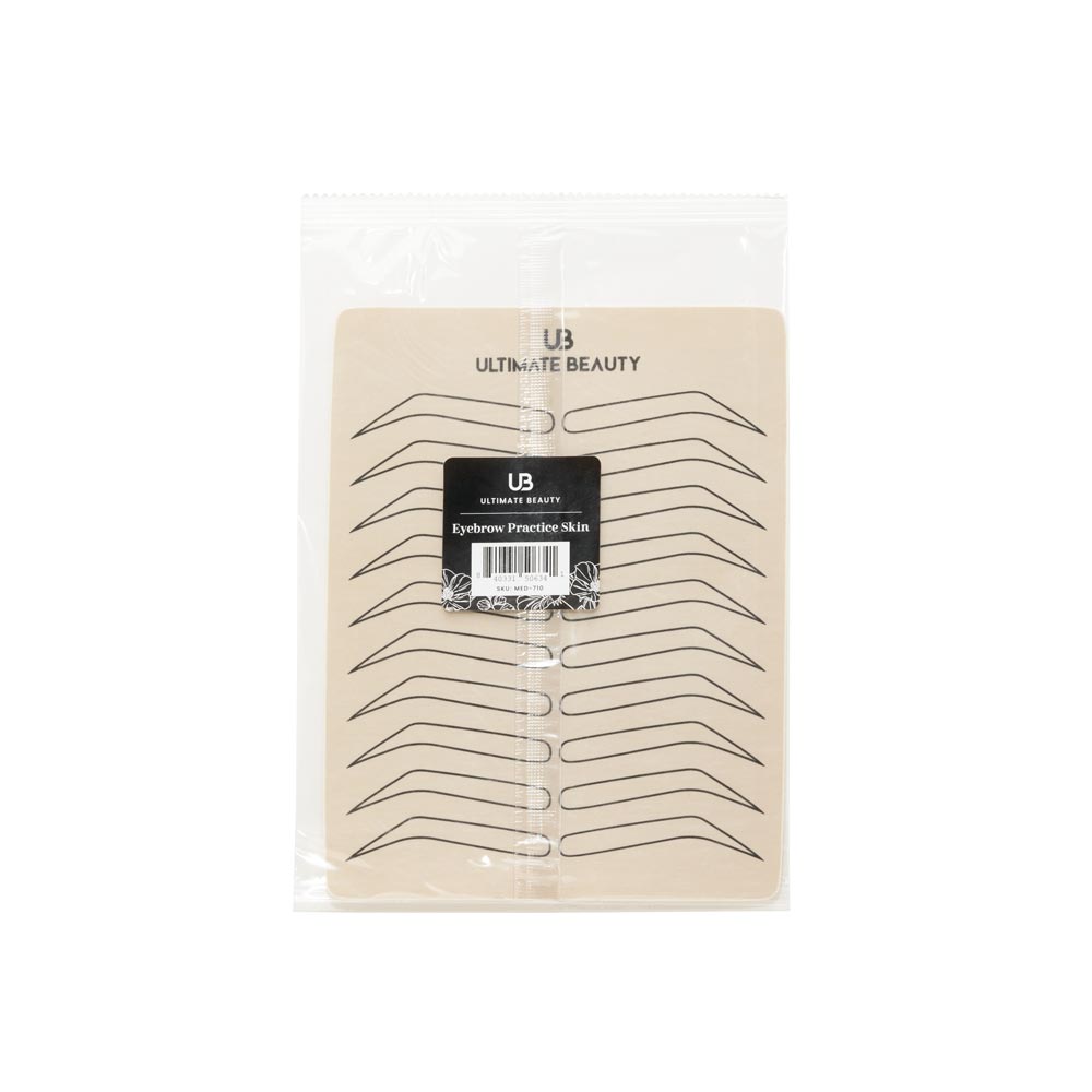 Ultimate Beauty Eyebrow PMU Practice Sheet — Double-Sided - Ultimate Tattoo Supply