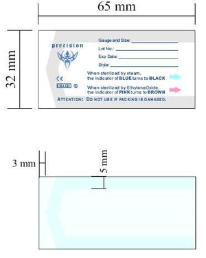 Saferly Sterilization Heat Seal Autoclave Pouches for Body Jewelry — Box of 400