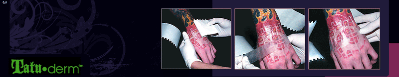 Tatu-Derm Sheet - Tattoo Aftercare System for the Tattoo Artist - Painful Pleasures