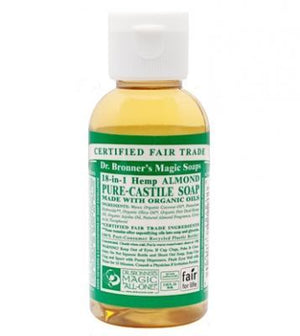 Almond Pure-Castile Soap — Dr. Bronner's Magic Soaps  — 2oz Bottle - Painful Pleasures
