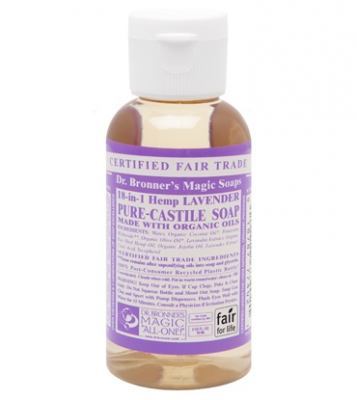 Dr. Bronner's Magic Soaps Lavender Pure-Castile Soap - 2oz. Bottle - Painful Pleasures