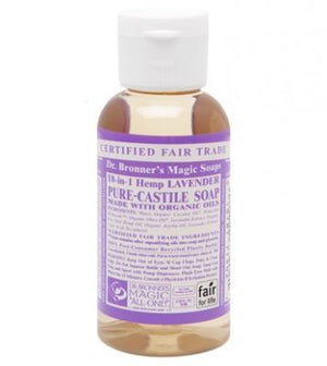 Dr. Bronner's Magic Soaps Lavender Pure-Castile Soap - 2oz. Bottle - Painful Pleasures