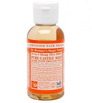 Dr. Bronner's Magic Soaps Tea Tree Pure-Castile Soap - 2oz. Bottle - Painful Pleasures