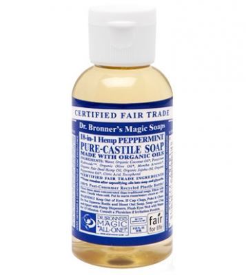 Dr. Bronner's Magic Soaps Peppermint Pure-Castile Soap - 2oz. Bottle - Painful Pleasures