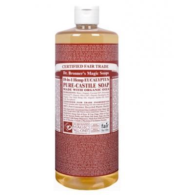 Dr. Bronner's Magic Soaps Eucalyptus Pure-Castile Soap - 32oz. Bottle - Painful Pleasures