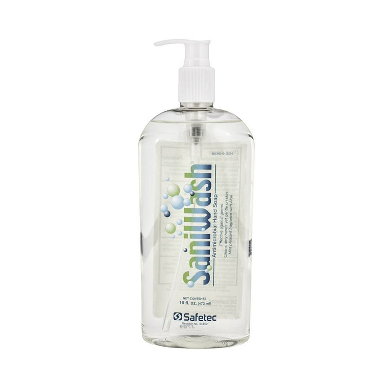 Safetec SaniWash Antimicrobial Handwash — 16oz Bottle - Painful Pleasures