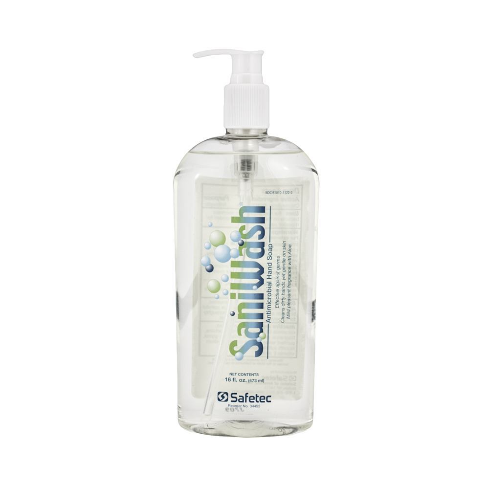 Safetec SaniWash Antimicrobial Handwash — 16oz Bottle - Painful Pleasures