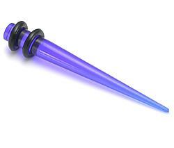 Acrylic Taper Expander — 8g up to 00g — Price Per 1 - Painful Pleasures