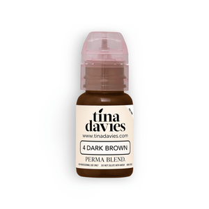 TINA DAVIES EYEBROW COLOR - DARK BROWN - Ultimate Tattoo Supply