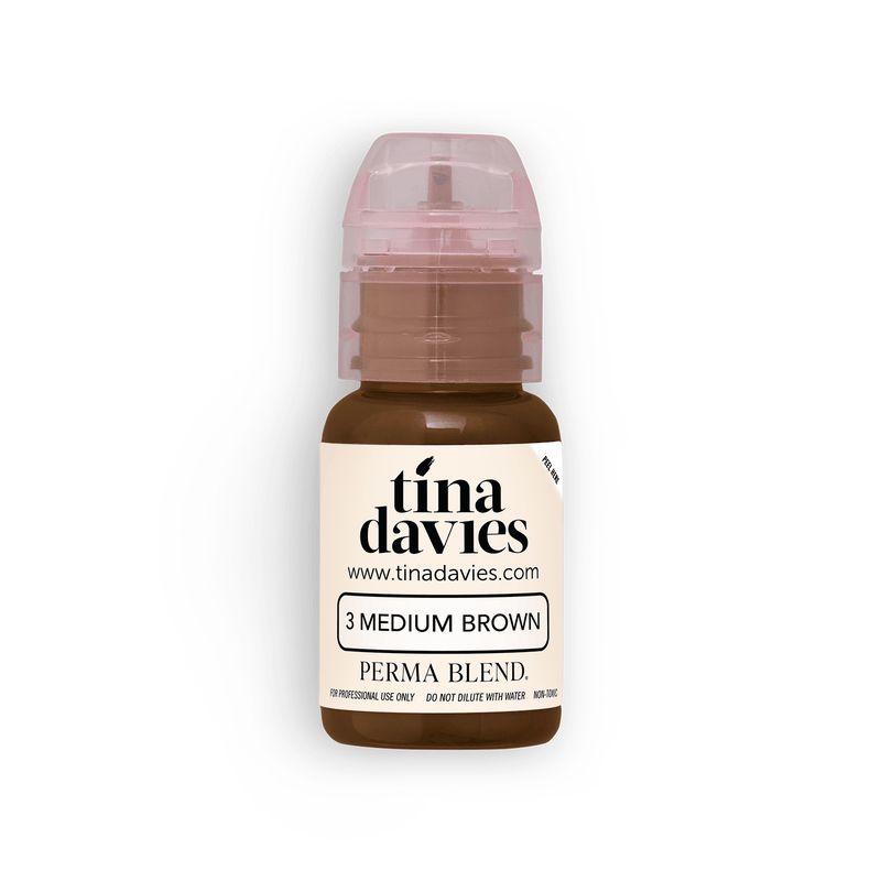 TINA DAVIES EYEBROW COLOR - MEDIUM BROWN - Ultimate Tattoo Supply
