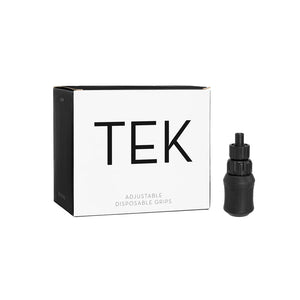 Peak Tek Disposable 32mm Adjustable Cartridge Grips with Threaded Connector — Box of 15 - Painful Pleasures