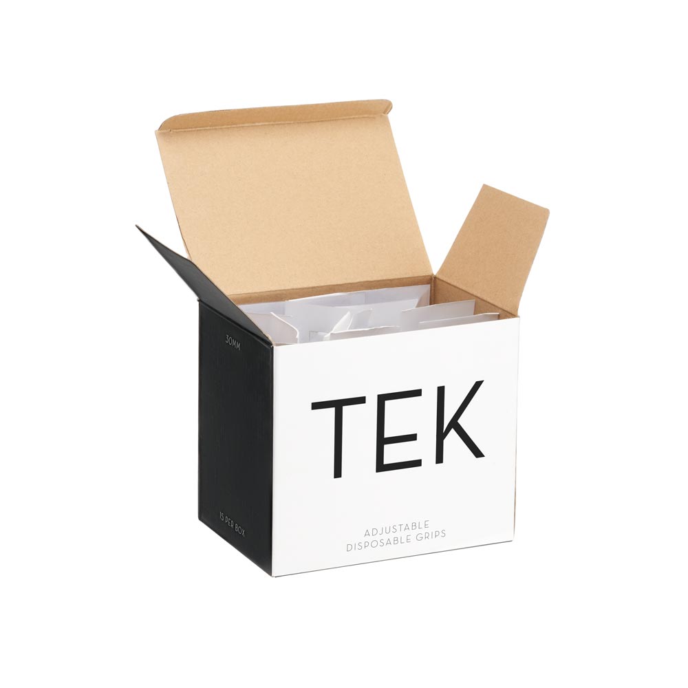 Peak Tek Disposable 32mm Adjustable Cartridge Grips with Threaded Connector — Box of 15 - Painful Pleasures