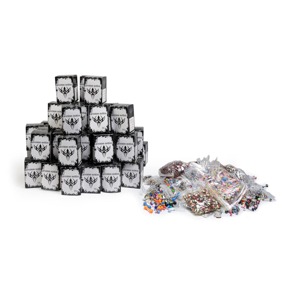 Piercing Practice Bundle Kit — Precision Piercing Needles and Assorted ...