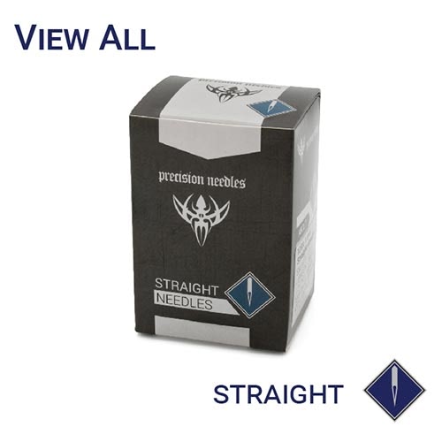 Precision Straight Body Piercing Needles — Price Per Box — Pick Size - Painful Pleasures