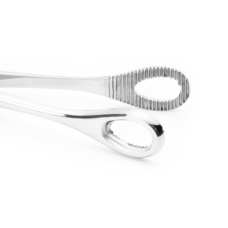Forester (Sponge) 7” Non-Slotted Steel Forceps - Painful Pleasures
