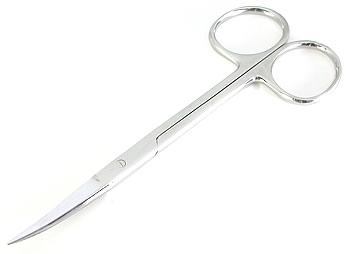 4 1/2" Iris Scissors Curved - Painful Pleasures