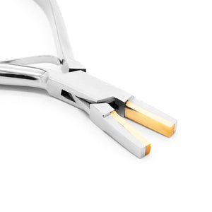 5-1/2" Flat Nose Pliers with Brass Jaws - Painful Pleasures