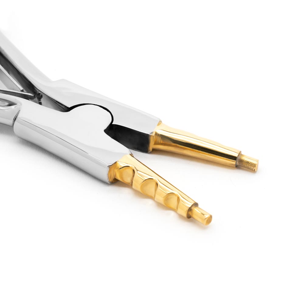 6 Inch Ring Opening Pliers with BRASS TIPS - Painful Pleasures