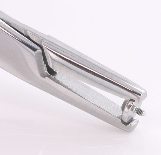 5” Steel Forceps with Notched Tips by Jason Coale - Painful Pleasures