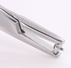 5” Steel Forceps with Notched Tips by Jason Coale - Painful Pleasures