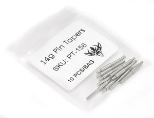 18g Disposable Stainless Steel Pin Taper for Internally Threaded or Threadless Jewelry — Price Per 1 - Painful Pleasures