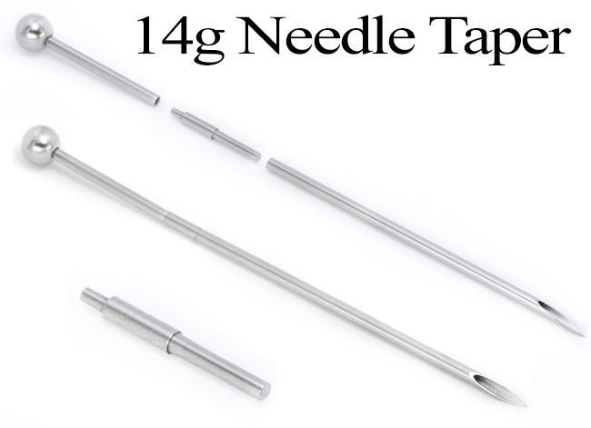 18g Disposable Stainless Steel Pin Taper for Internally Threaded or Threadless Jewelry — Price Per 1 - Painful Pleasures