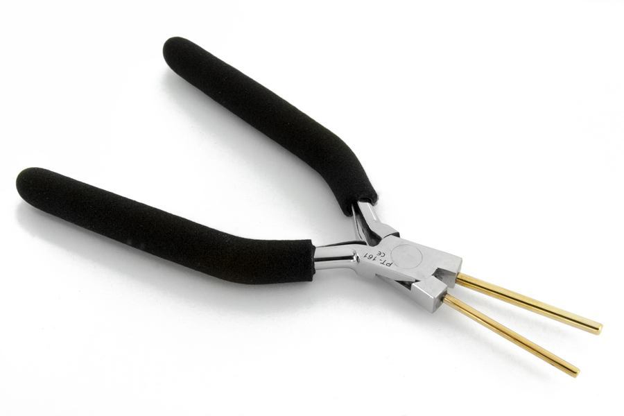 Bail Forming Pliers 5-3/4", with Brass Tips and Black Grip - Painful Pleasures