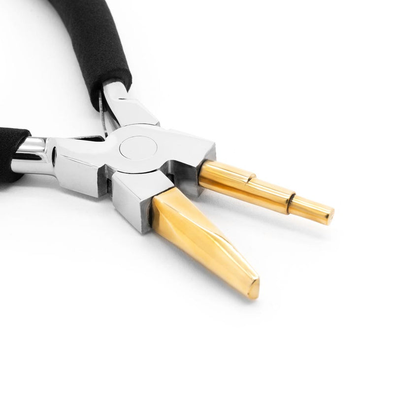 5-3/4" Bail Shaping Pliers with Brass Tips - Painful Pleasures