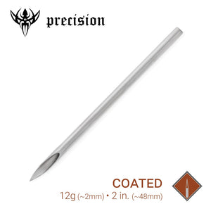 12g Sterilized 2" Coated Piercing Needles — Box of 100 - Painful Pleasures