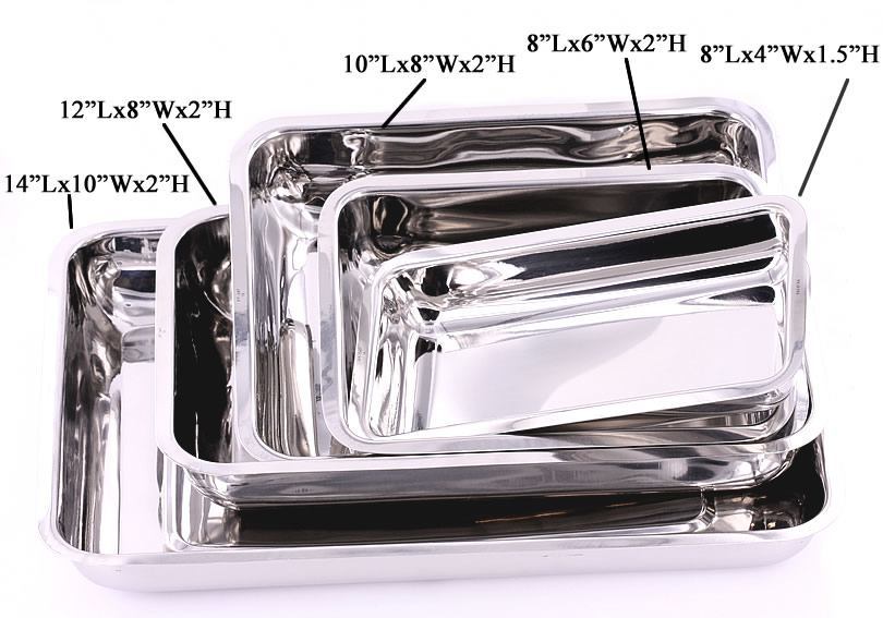 Stainless Steel Medical Tray with Cover for Tattoos and Piercings - Painful Pleasures