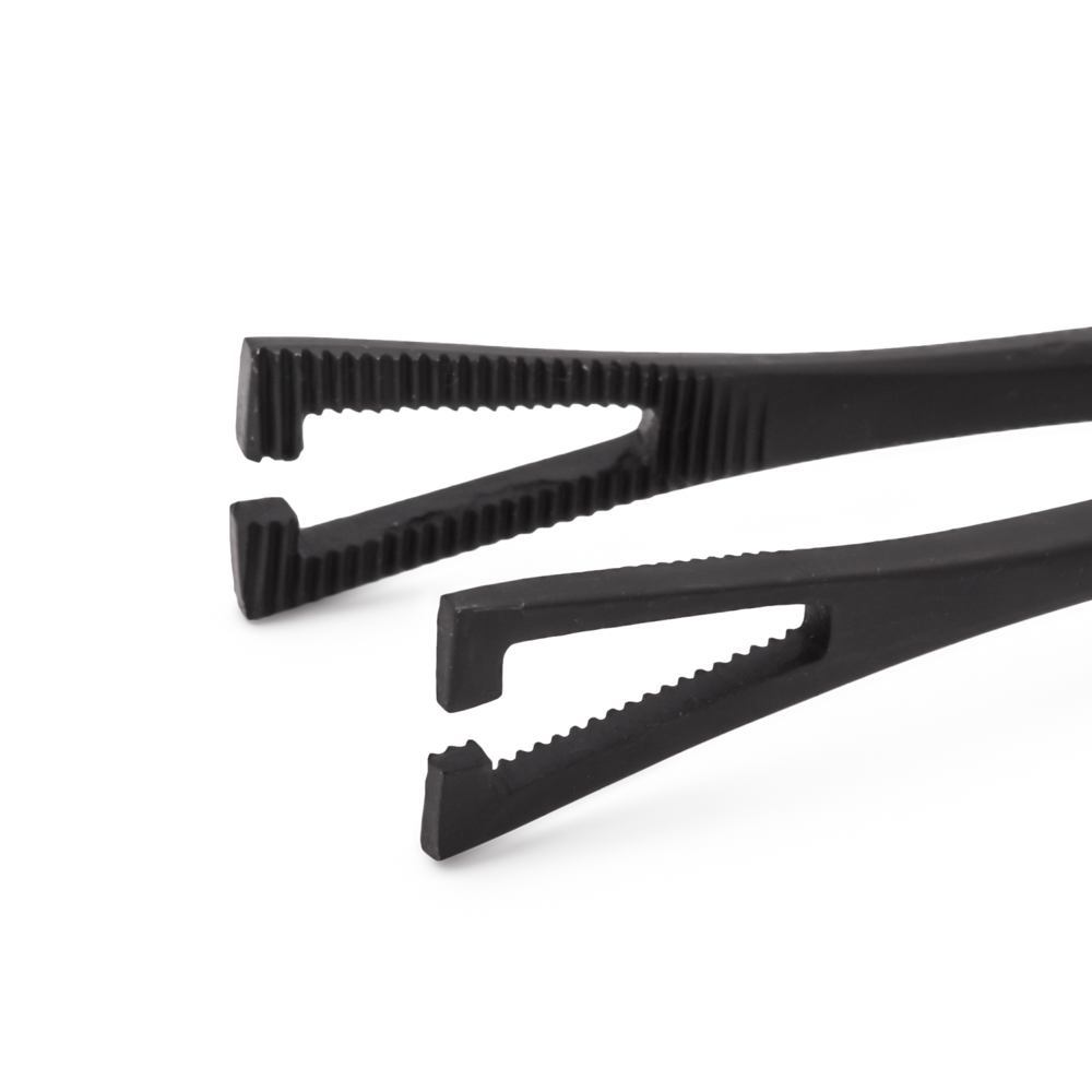 Black Oxide Coated Slotted Pennington 6” Forceps - Side