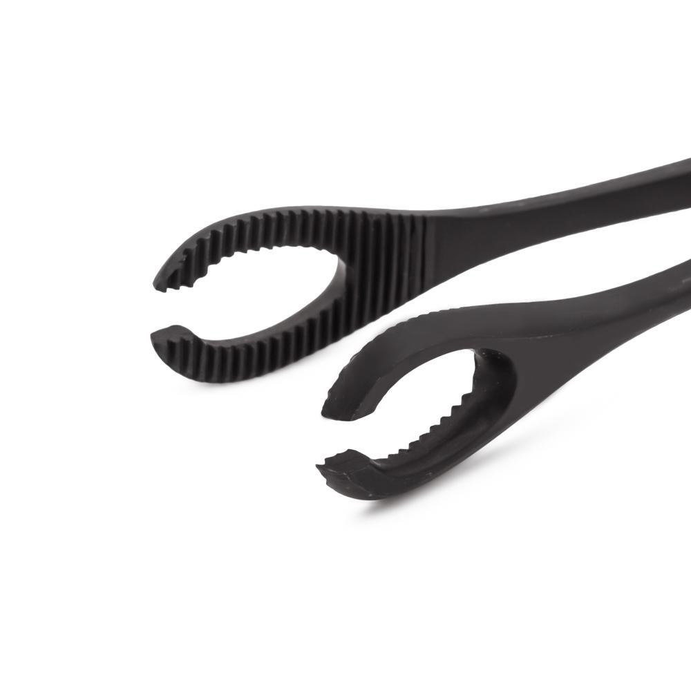 Black Oxide Coated Slotted Forester (Sponge) 7” Forceps - Side