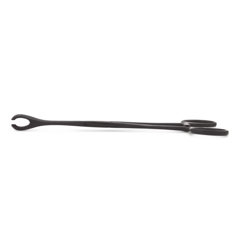Black Oxide Coated Slotted Forester (Sponge) 7” Forceps - Top
