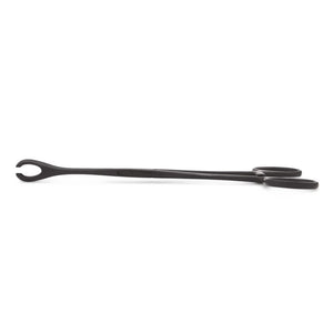 Black Oxide Coated Slotted Forester (Sponge) 7” Forceps - Top