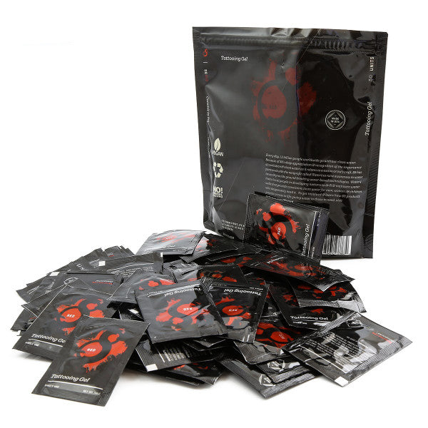 S8 Red Tattoo Stencil Gel — 50 Packets - Painful Pleasures