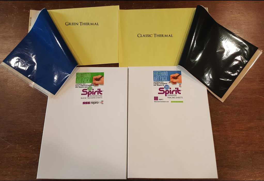 Spirit Thermal Paper Color Comparison