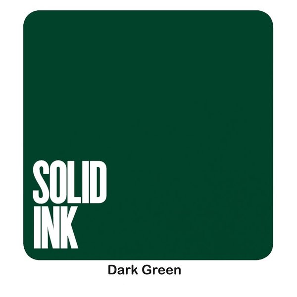 Solid Ink - Dark Green - Ultimate Tattoo Supply