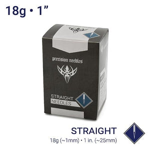 18g Sterilized 1" Body Piercing Needles — Box of 100 - Painful Pleasures