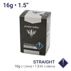 16g Sterilized 1.5" Body Piercing Needles — Box of 100 - Painful Pleasures