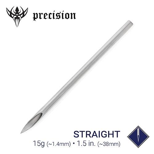 15g Sterilized 1.5" Body Piercing Needles — Box of 100 - Painful Pleasures