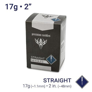 17g Sterilized 2" Body Piercing Needles — Box of 100 - Painful Pleasures