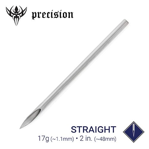 17g Sterilized 2" Body Piercing Needles — Box of 100 - Painful Pleasures