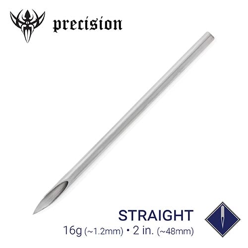 16g Sterilized 2" Body Piercing Needles — Box of 100 - Painful Pleasures
