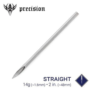 14g Sterilized 2" Body Piercing Needles — Box of 100 - Painful Pleasures
