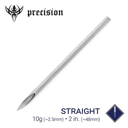 10g Sterilized 2" Body Piercing Needles — Box of 50 - Painful Pleasures