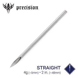 4g Sterilized 2" Body Piercing Needles — Box of 20 - Painful Pleasures