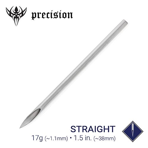 17g Precision Sterilized 1.5" Body Piercing Needles — Box of 100 - Painful Pleasures