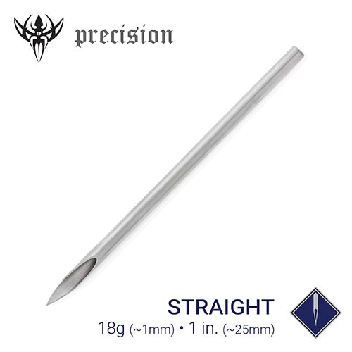 18g Sterilized 1" Body Piercing Needles — Box of 100 - Painful Pleasures